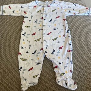 Kissy kissy 3-6 month airplane footie